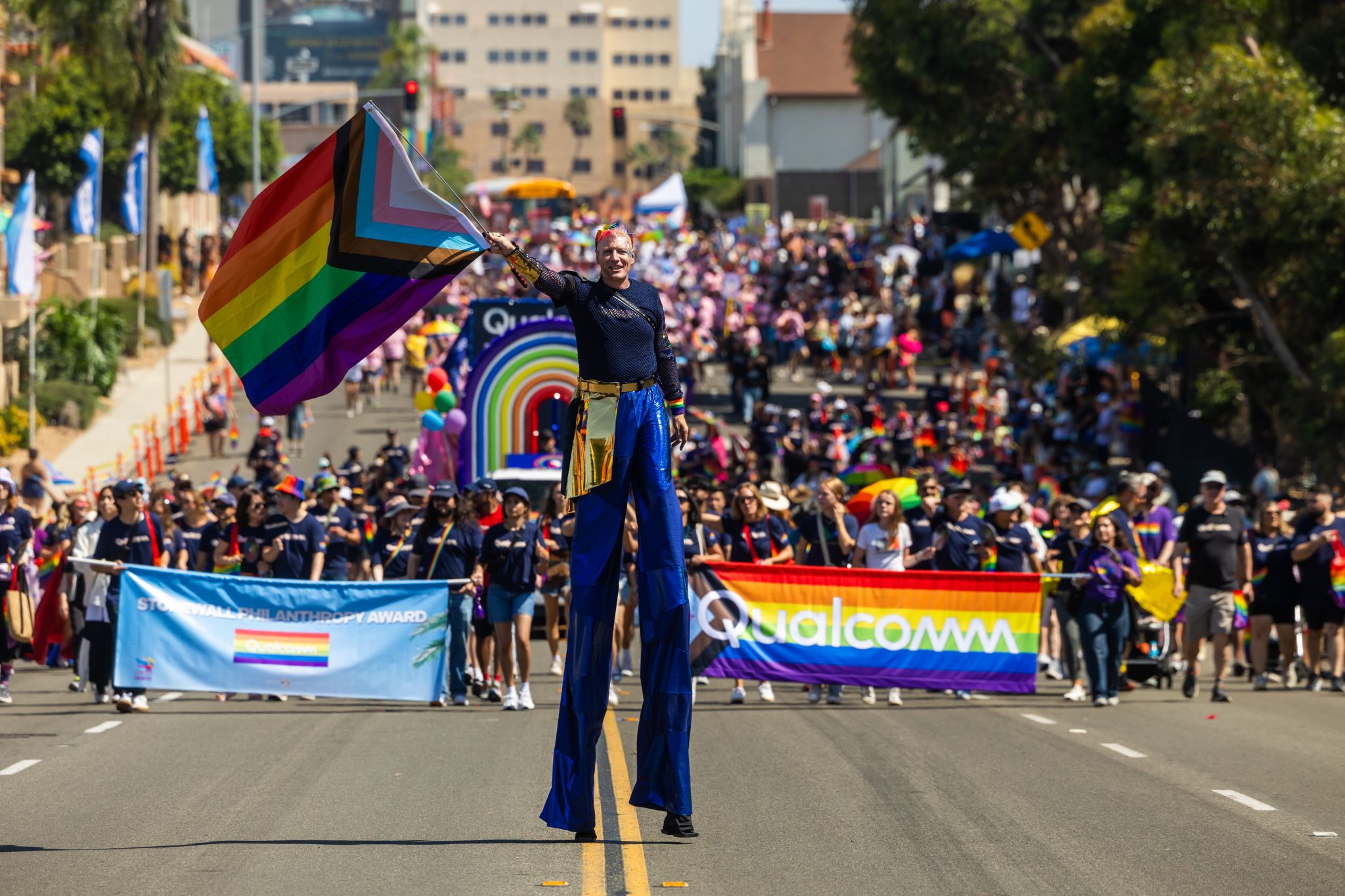 Qualcomm Equality Board at San Diego Pride Parade